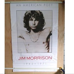 THE DOORS 🚪1998 JIM MORRISON An American Poet 1943-1971 POSTER JOEL BRODSKY PIC
